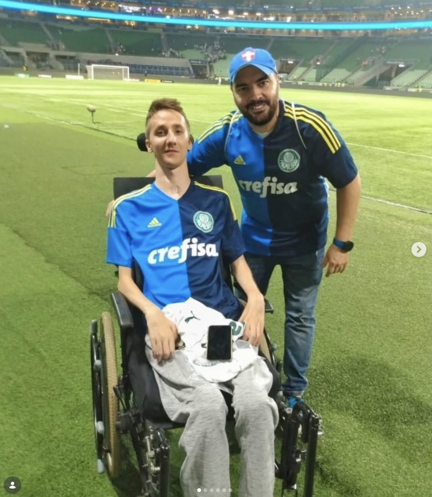 Daniel e aluno – inclusão esportiva